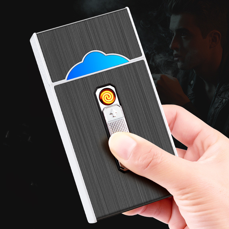 Fashion Integrated Lighter Cigarette Case - Image 10
