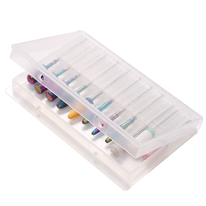 20-hole Portable Manicure Grinding Head Storage Box