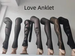 Women's Letter Stockings Ordinary Crotch - Love Anklet - View 1