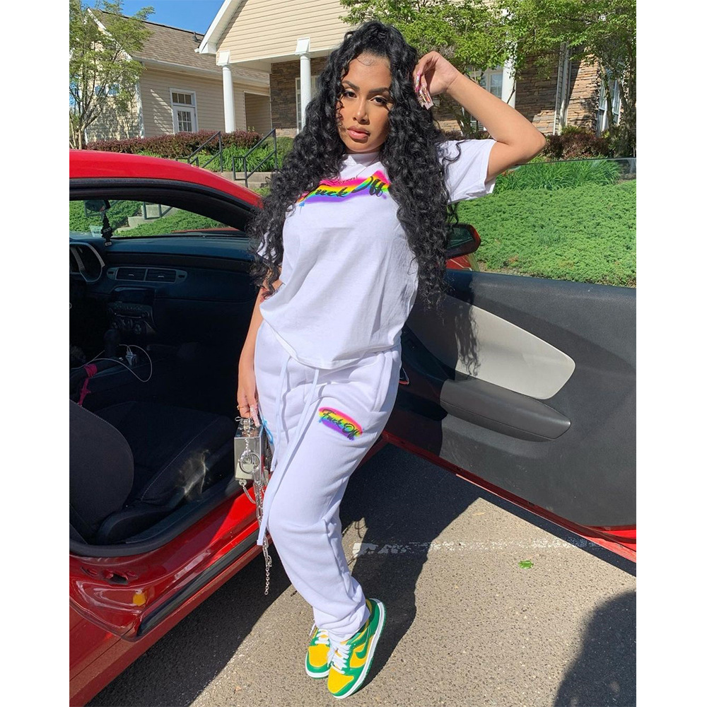 Women's Fashion Sports Printing Suit