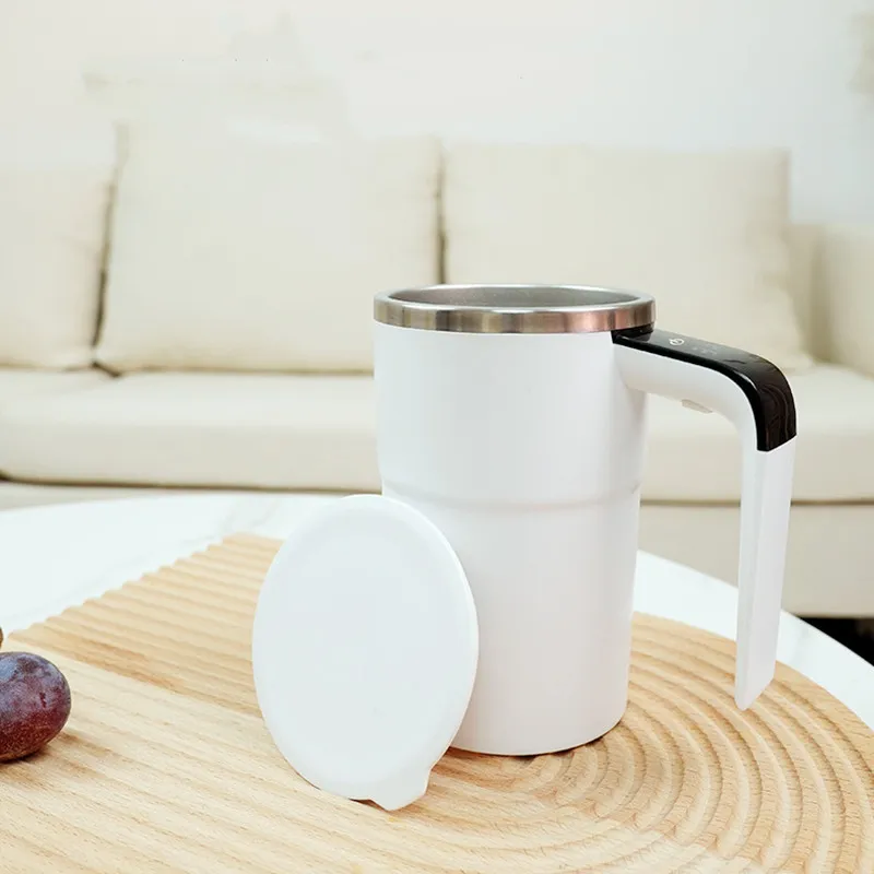 Electric Coffee Mug USB Rechargeable Automatic Magnetic Cup IP67 Waterproof Food-Safe Stainless Steel For Juice Tea Milksha Kitchen Gadgets – image 2