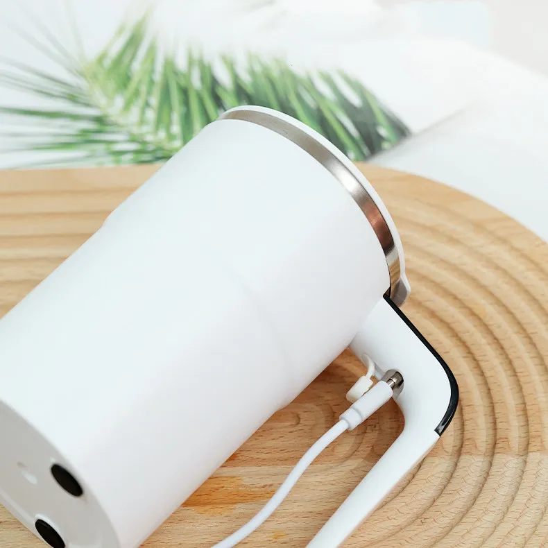 Electric Coffee Mug USB Rechargeable Automatic Magnetic Cup IP67 Waterproof Food-Safe Stainless Steel For Juice Tea Milksha Kitchen Gadgets – image 3
