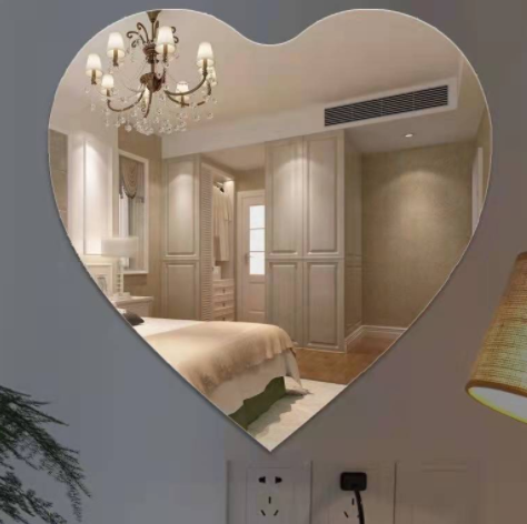 Heart Wall Mirror, Acrylic Frame, picture 11 of 11