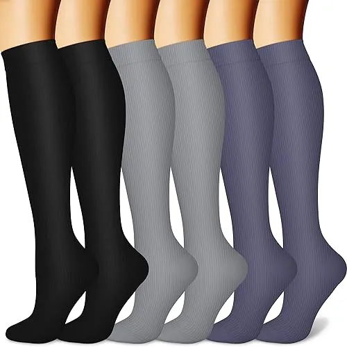 Outdoor Sports Long Tube Pressure Socks - 6 Style-S M