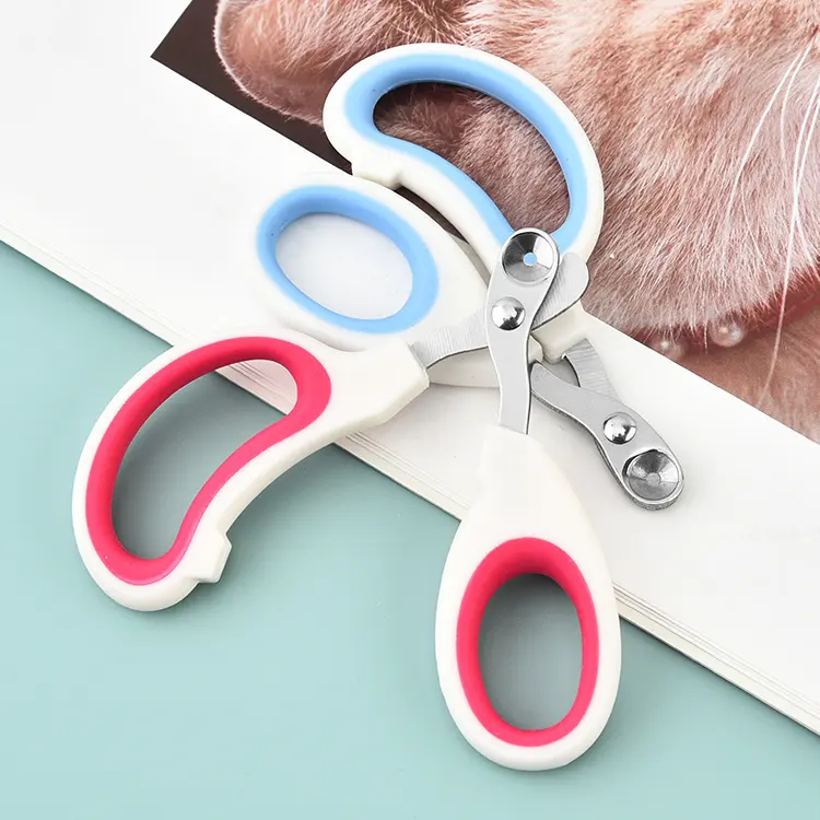 Pet Cat Round Hole Limit Nail Scissors