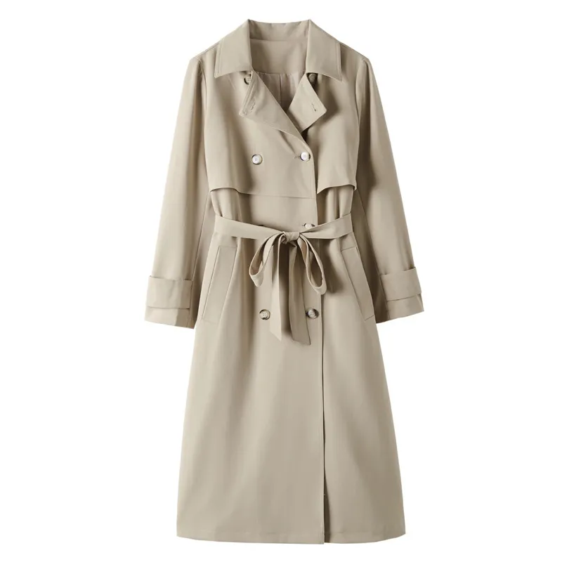 Autumn New Mid-length High Sense Small Coat - Apricot