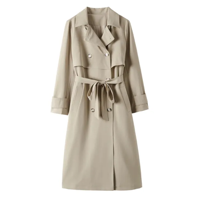 Autumn New Mid length High Sense Small Coat Apricot - Shop at LoveMi