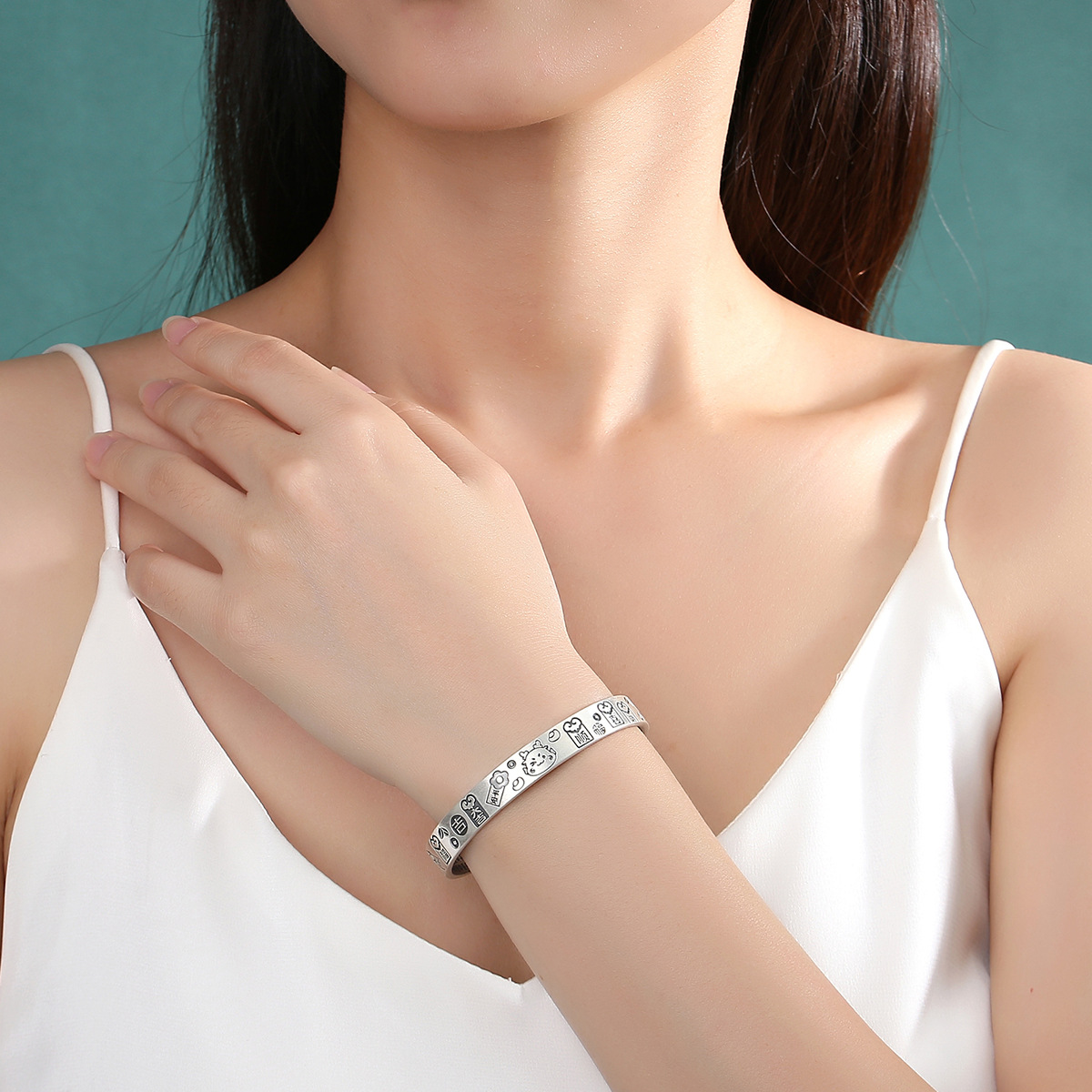 Dragon Year Silver Bracelet Women Do Not Fade