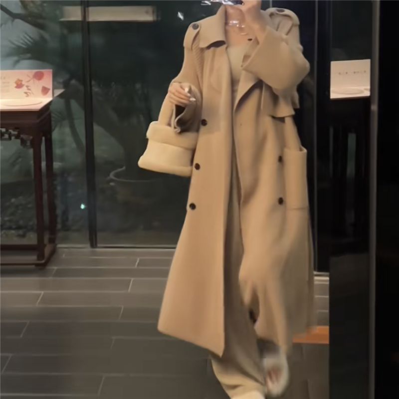 Women's Fashion Loose Heavy Duty Windbreaker Sweater Jacket