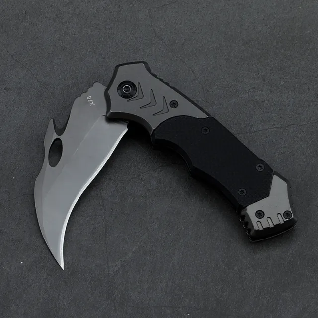 Outdoor Cutting Blade Folding Tactical Knife High Hardness Black - Shop at LoveMi