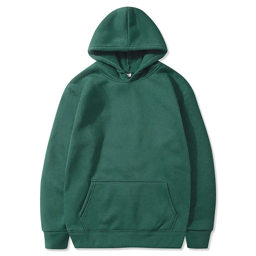 Printed Couple Sweater Men's Hoodie - Green
