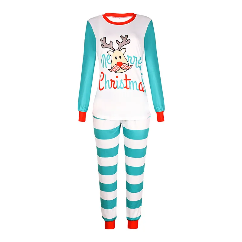 Casual Parent-child Suit Pajamas For Women - Green