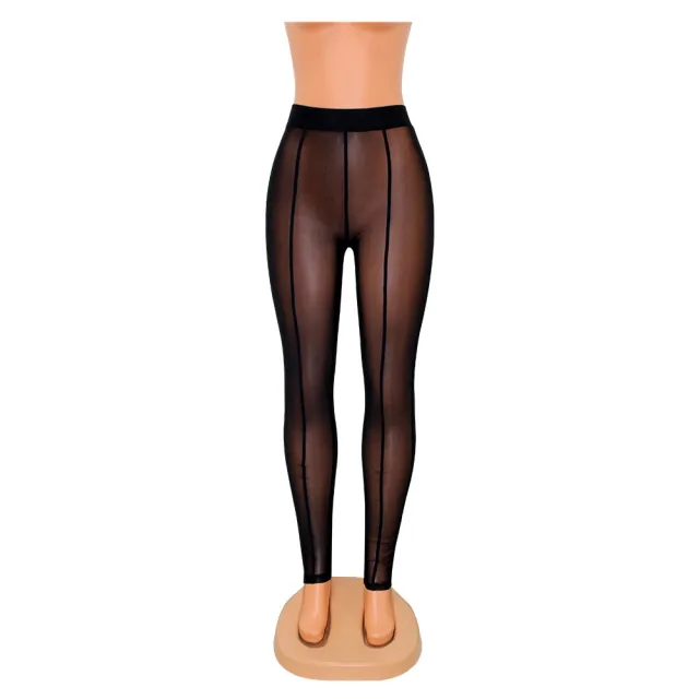 Skinny Mesh See through Leggings For Women Black - Shop at LoveMi