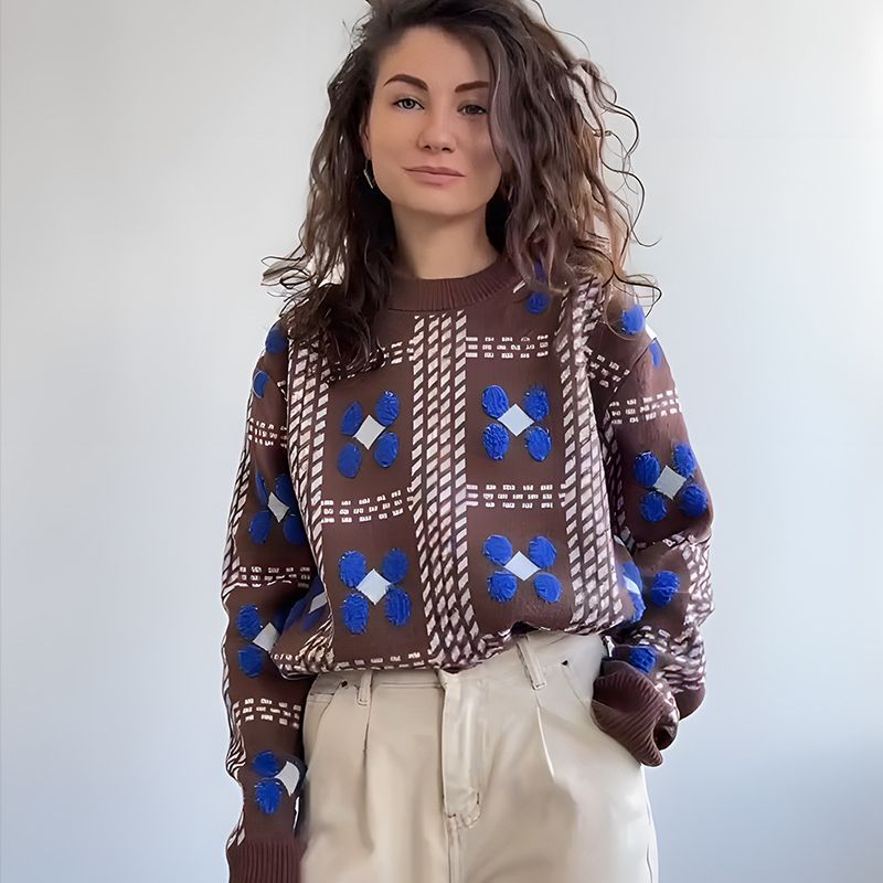 Women's Knitted Sweater European And American Style