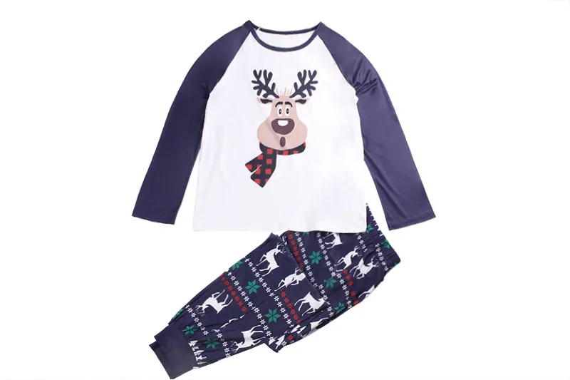 Parent-child Homewear Clothes Pajamas Suit For Women - White