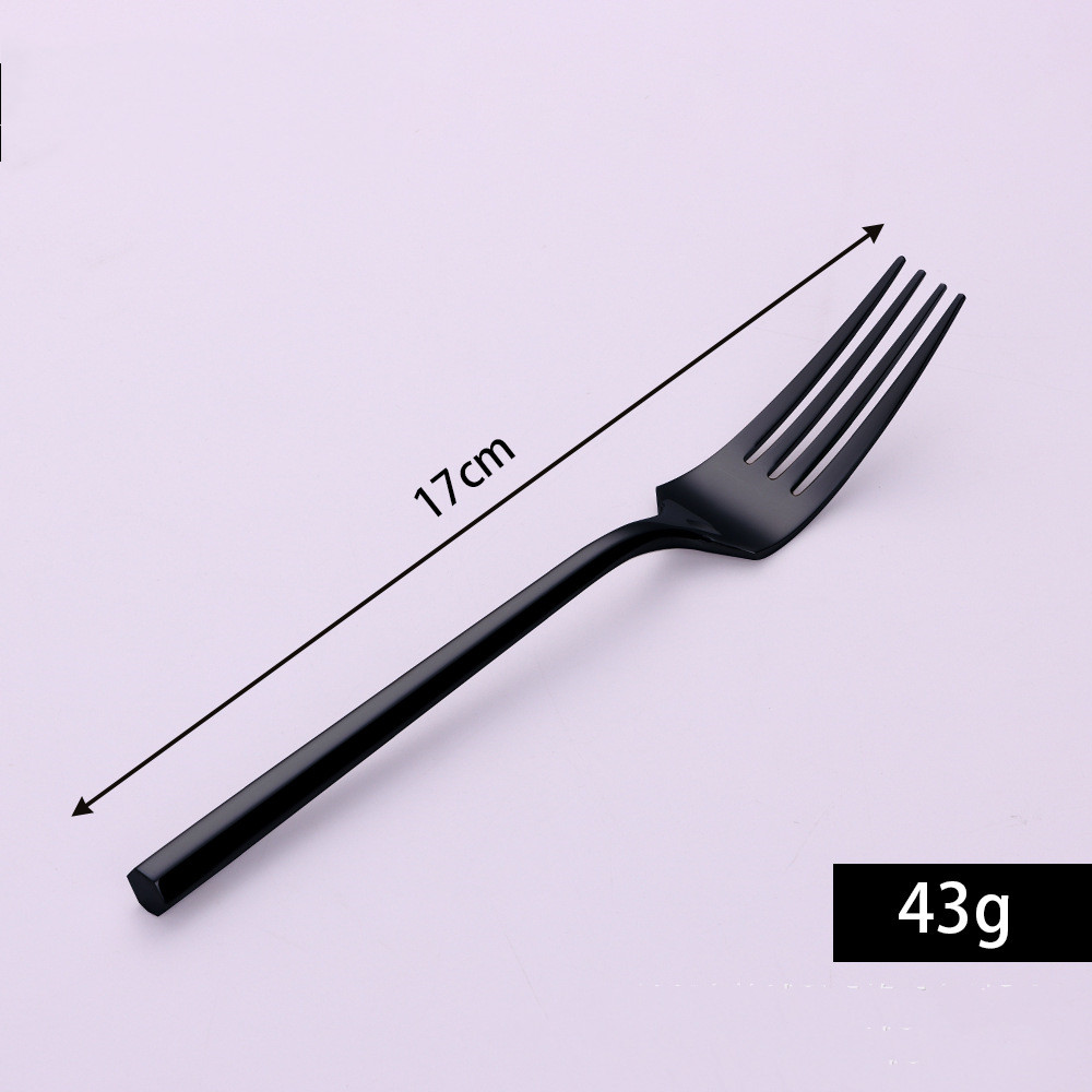 Titanium Black Dessert Fork