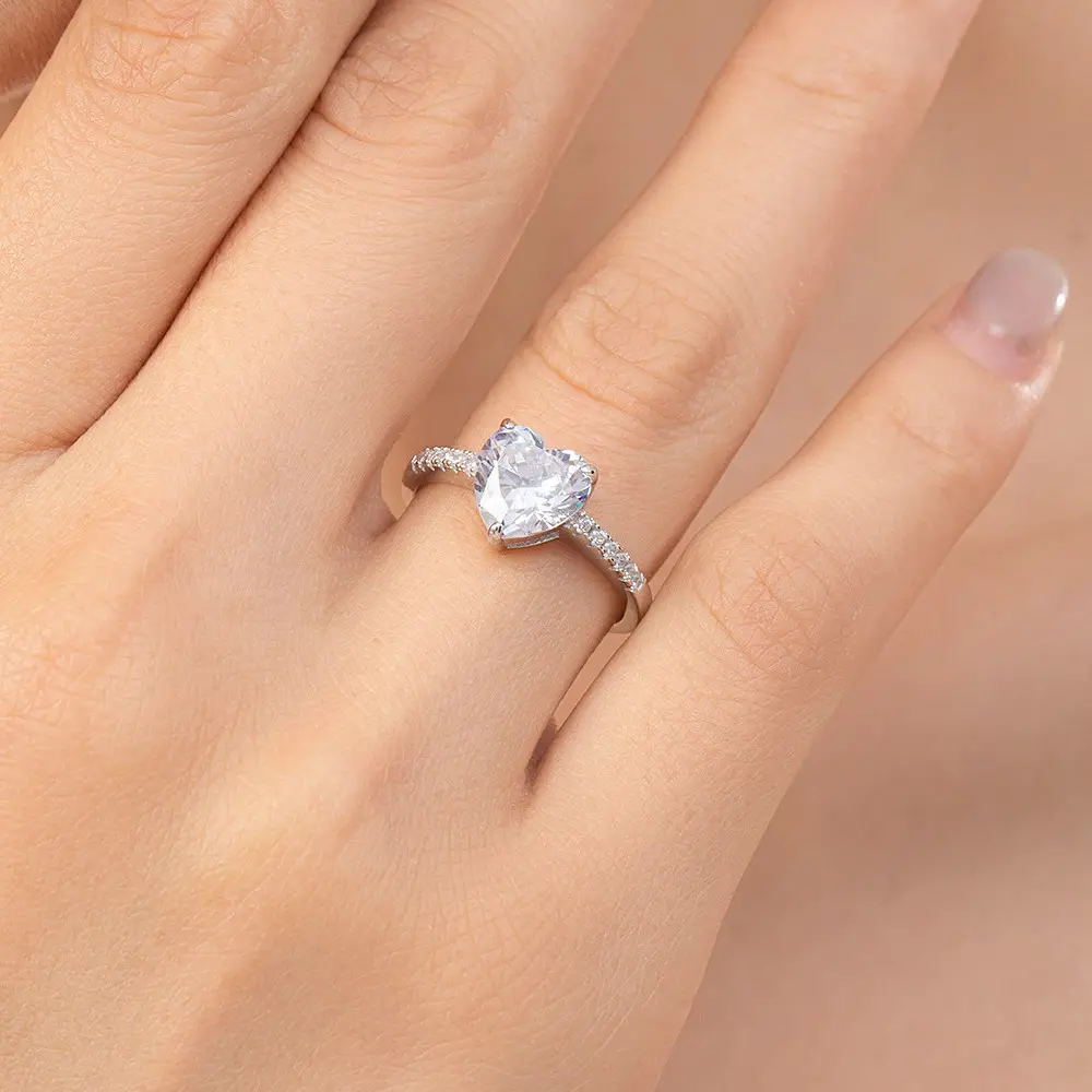 Women's Sterling Silver Love Ring