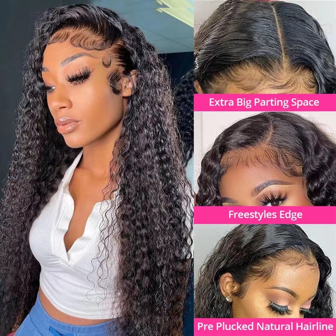 Women's Wigs With Small Curly Hair Front Lace — foto 4