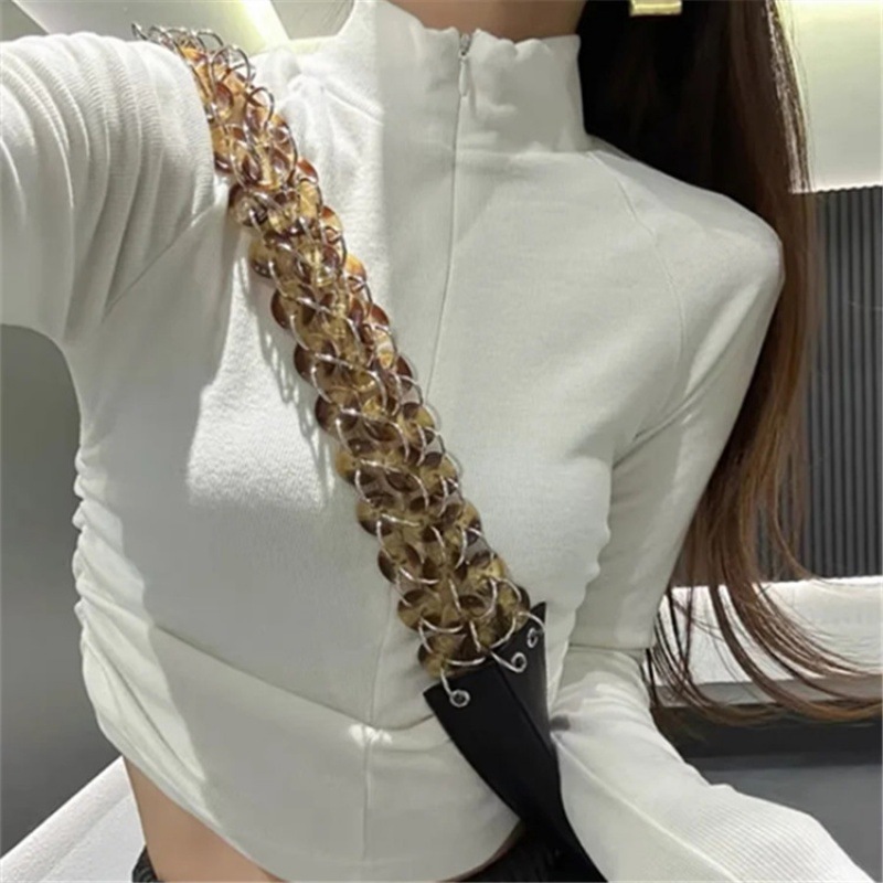 New Stand Collar Half Zip Slim Bottoming Shirt