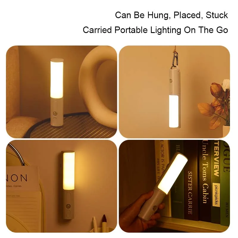 New Style Smart Human Body Induction Motion Sensor LED Night Light For Home Bed Kitchen Cabinet Wardrobe Wall Lamp – image 7