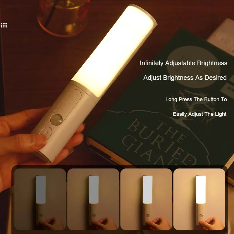 New Style Smart Human Body Induction Motion Sensor LED Night Light For Home Bed Kitchen Cabinet Wardrobe Wall Lamp – image 2