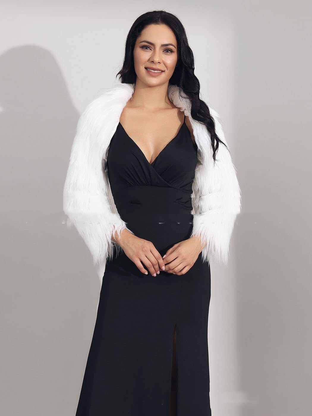Ultra Short Faux Fur Coat Women's Clothing