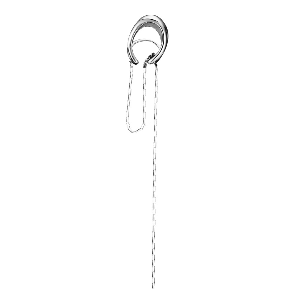 S925 Sterling Silver Double Layer Hollow Geometry Ear Clip For Women - Image 5