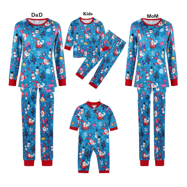 Parent Child Christmas Pajamas Home Wear Suit Printing Picture Color Men'S Clothing X - Shop at LoveMi