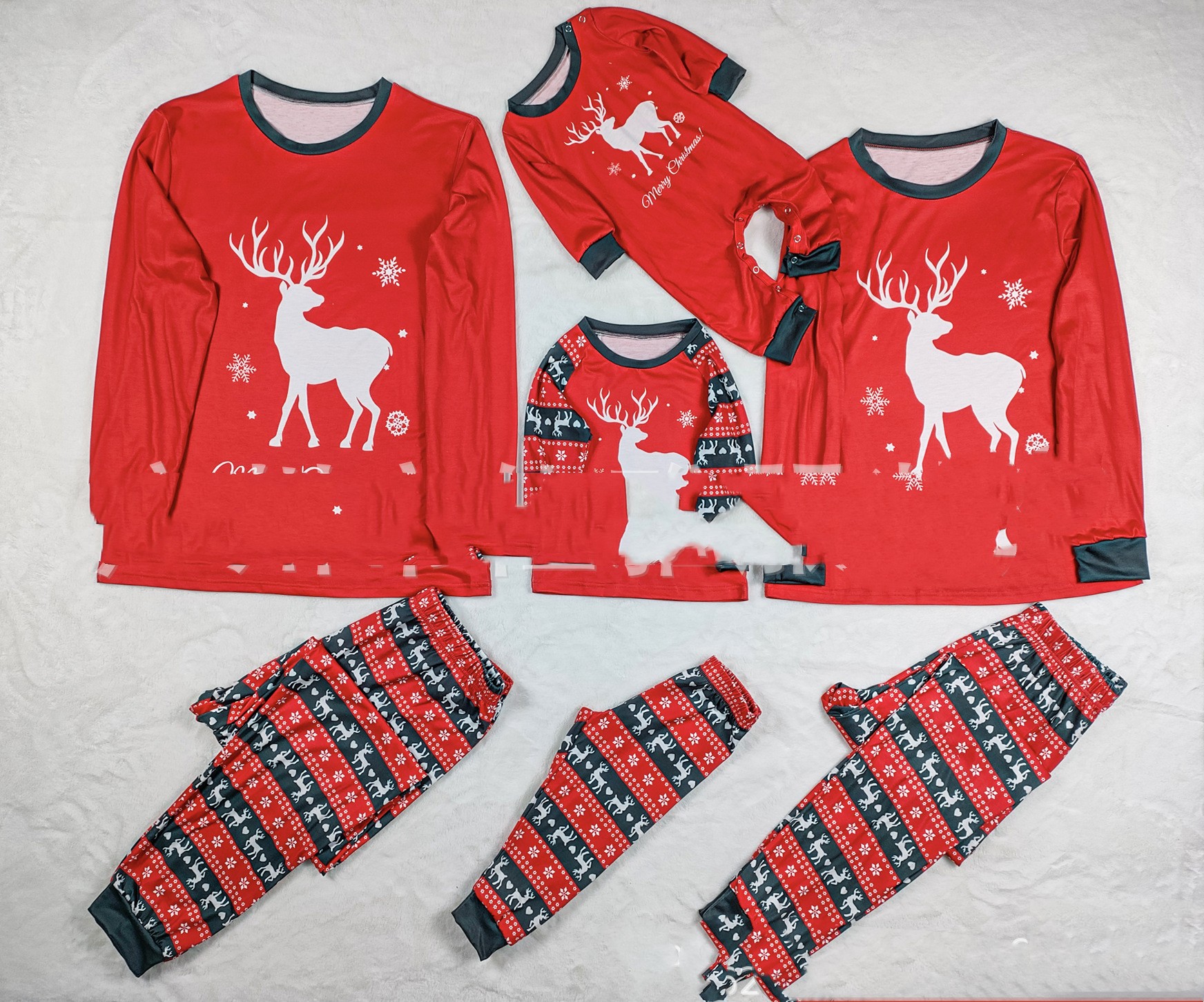 بيجاما منزلية بنقشة حرفية ومربعات