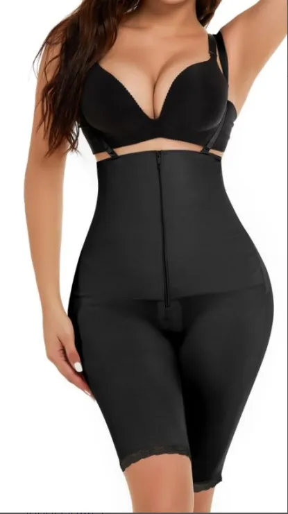 Hip exposed Body Shaping Underwear One piece Corset Black - Shop at LoveMi