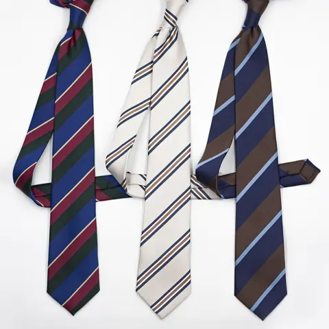 Business Formal Wear Classic Contrast Color Twill Tie
