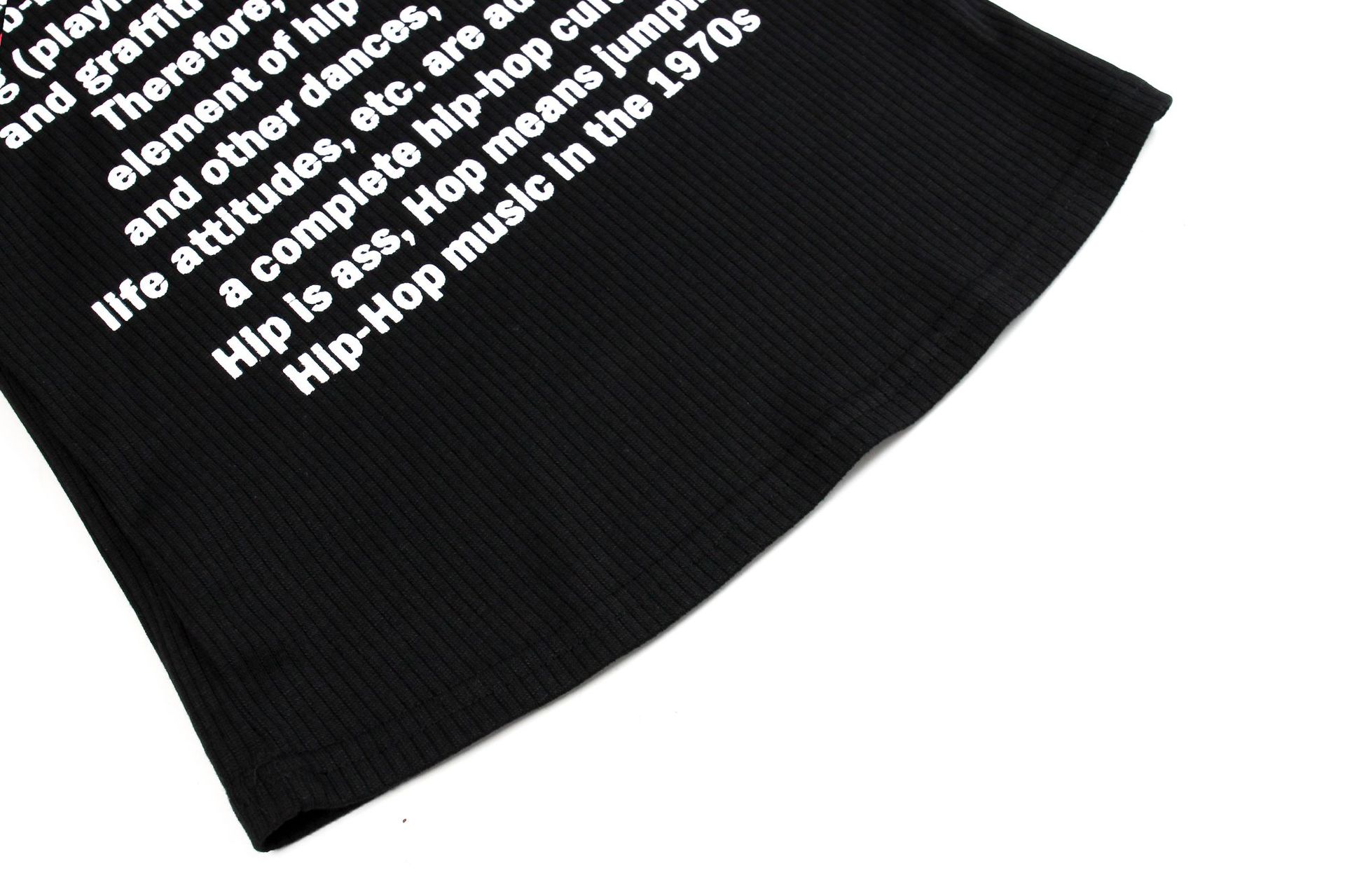 Vintage Printed Round Neck Short Long-sleeved T-shirt