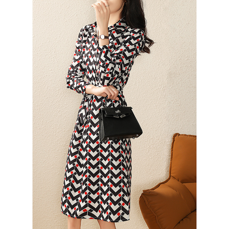 Printed Long-Sleeve Maxi Dress, picture 6 of 7