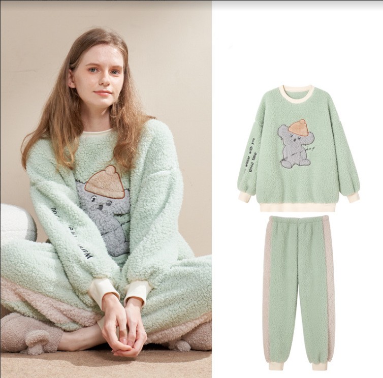 Green Koala Round Neck Suit