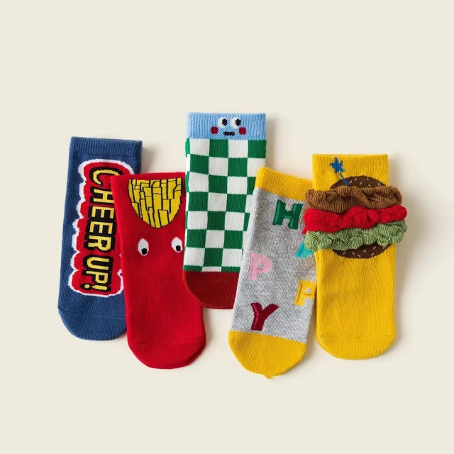 5 Pairs Of Cute Cartoon Children's Socks 563385Color - Shop at LoveMi