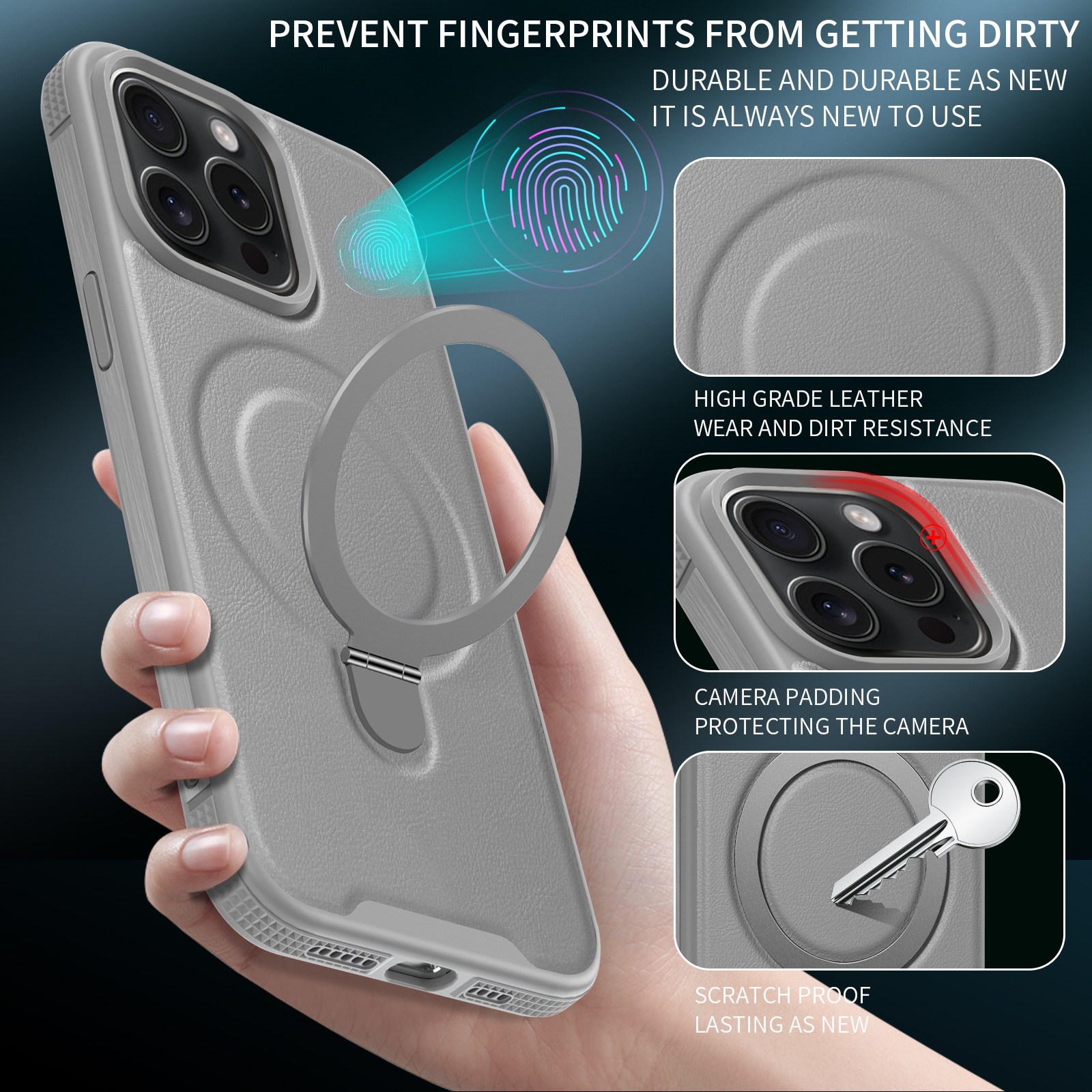 Mobile Phone Case Pivot Magnetic Attraction Rotation - Image 9