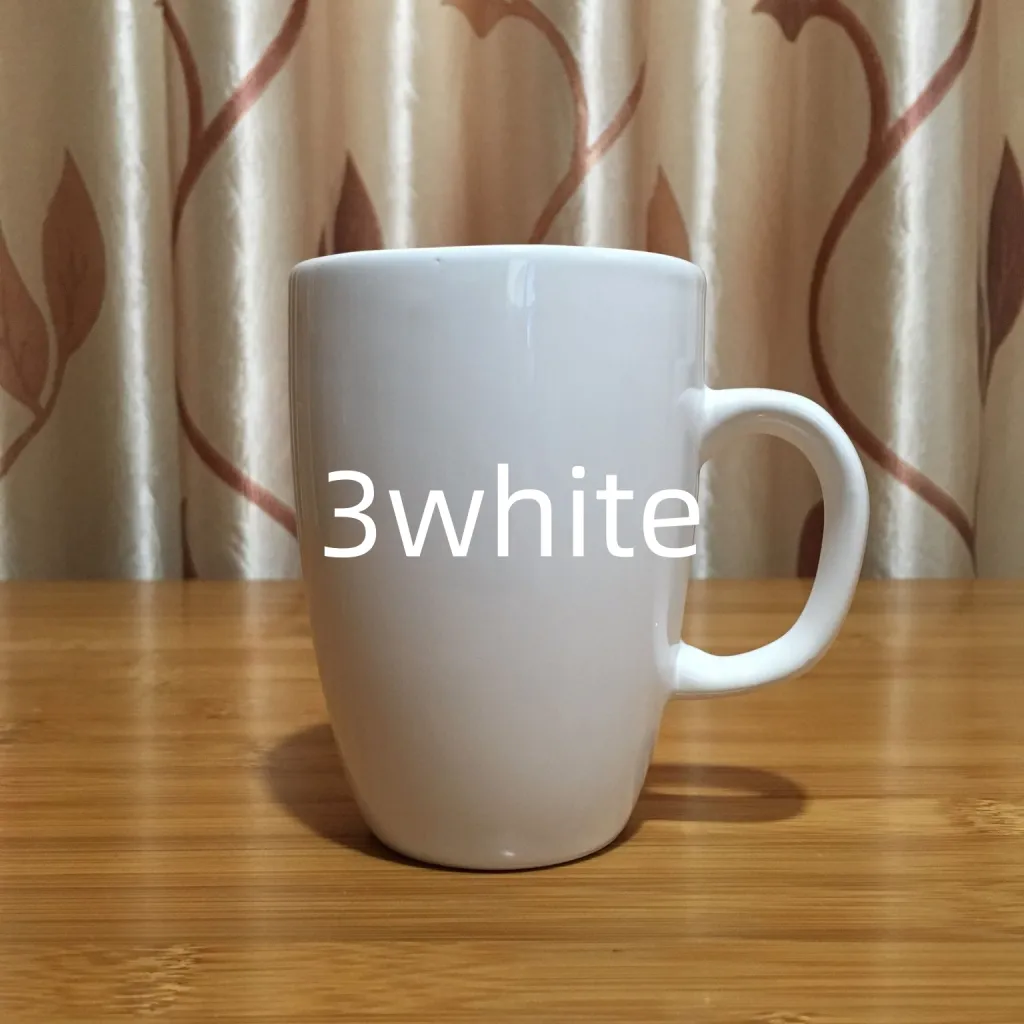 Ceramic Couple Has A Coffee Cup - A3 White