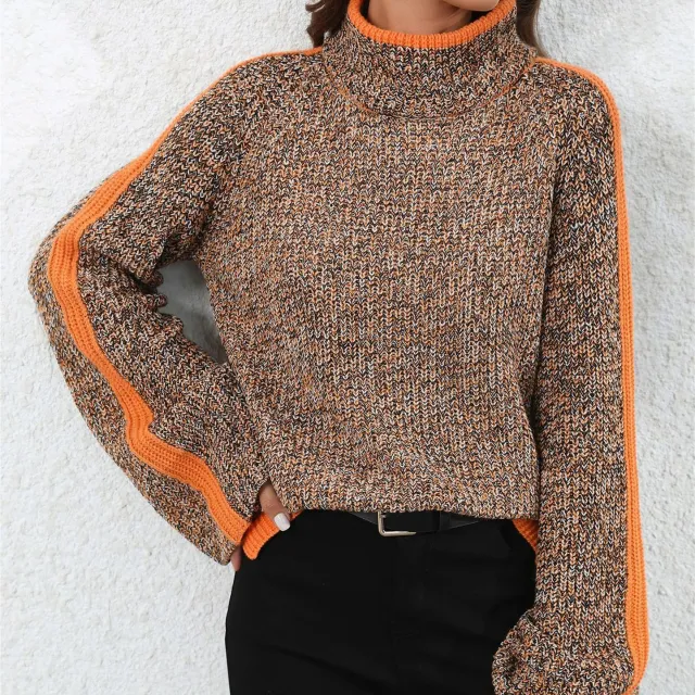 Sweater Patched Color Woven Shirt Cover Yellow - Shop at LoveMi