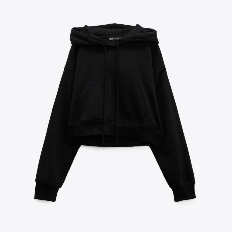 Women's Fashionable Wide Long-sleeved Hooded Sweater
