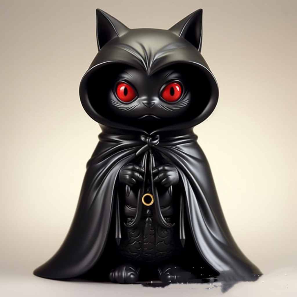 Black cat resin craft ornament (a style)