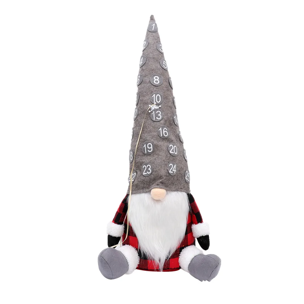 Christmas Decoration Props Doll Ornaments - Gray