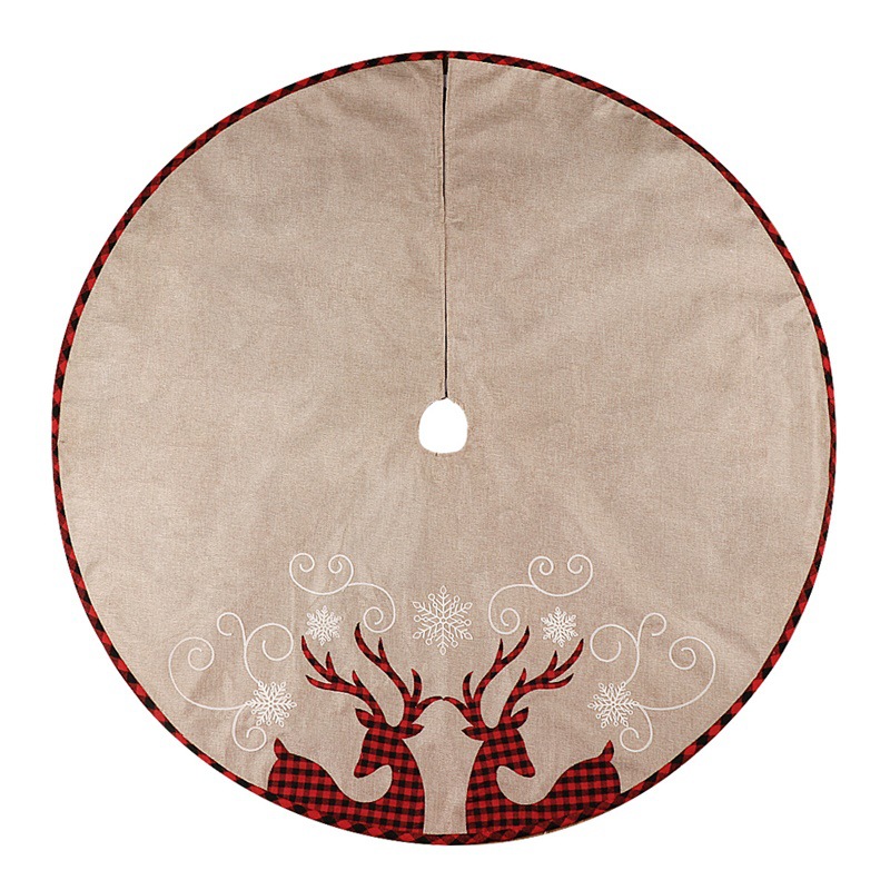 48 Inch Linen SHULU Tree Skirt