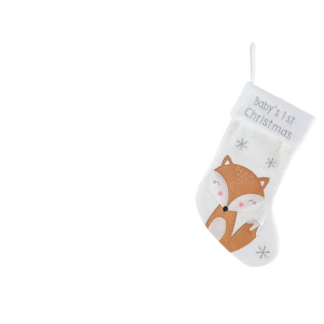 Christmas Fox Wool Gift Christmas Stockings Golden Fox Christmas Stockings - Shop at LoveMi