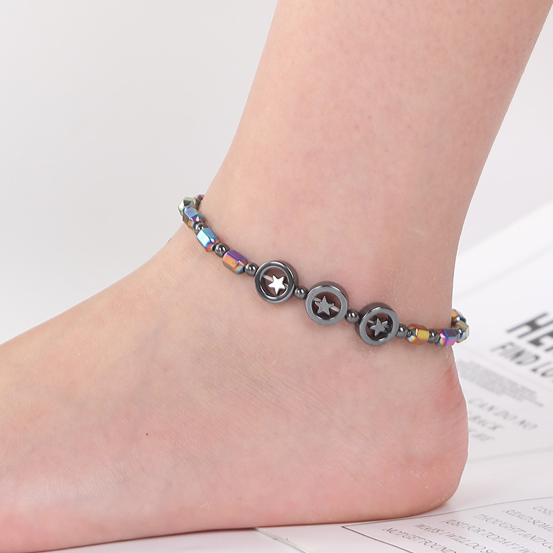 Minimalist Creative Handmade Beaded Elastic Anklet - Image 3