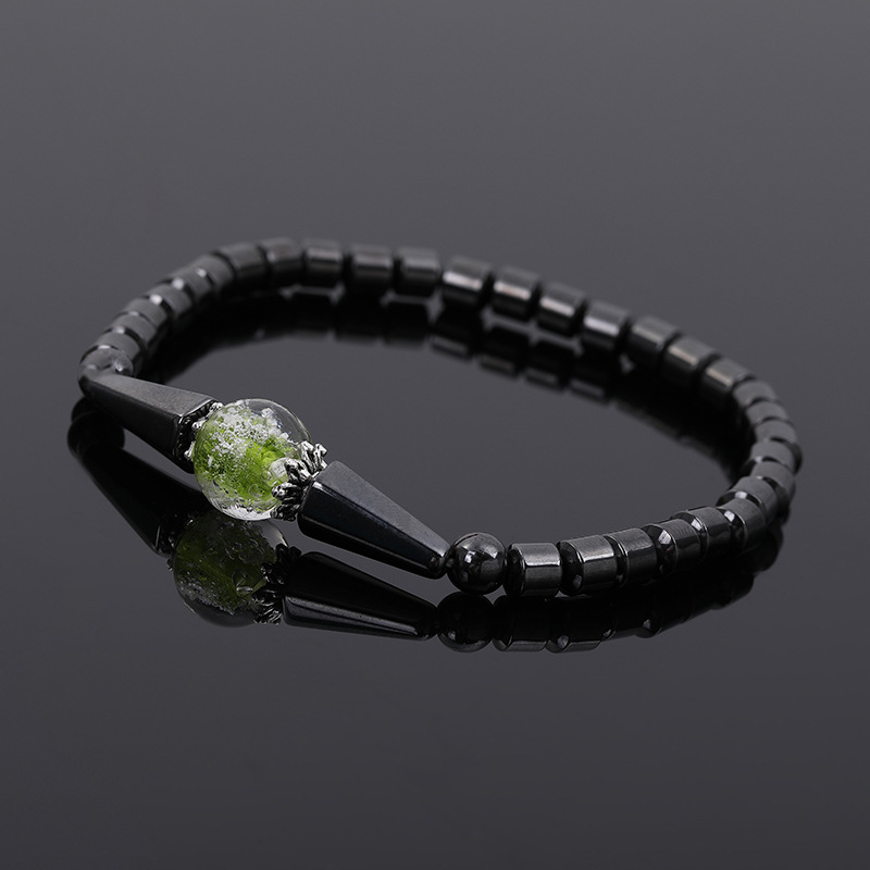 Haematite Luminous Bead Anklet - Image 4