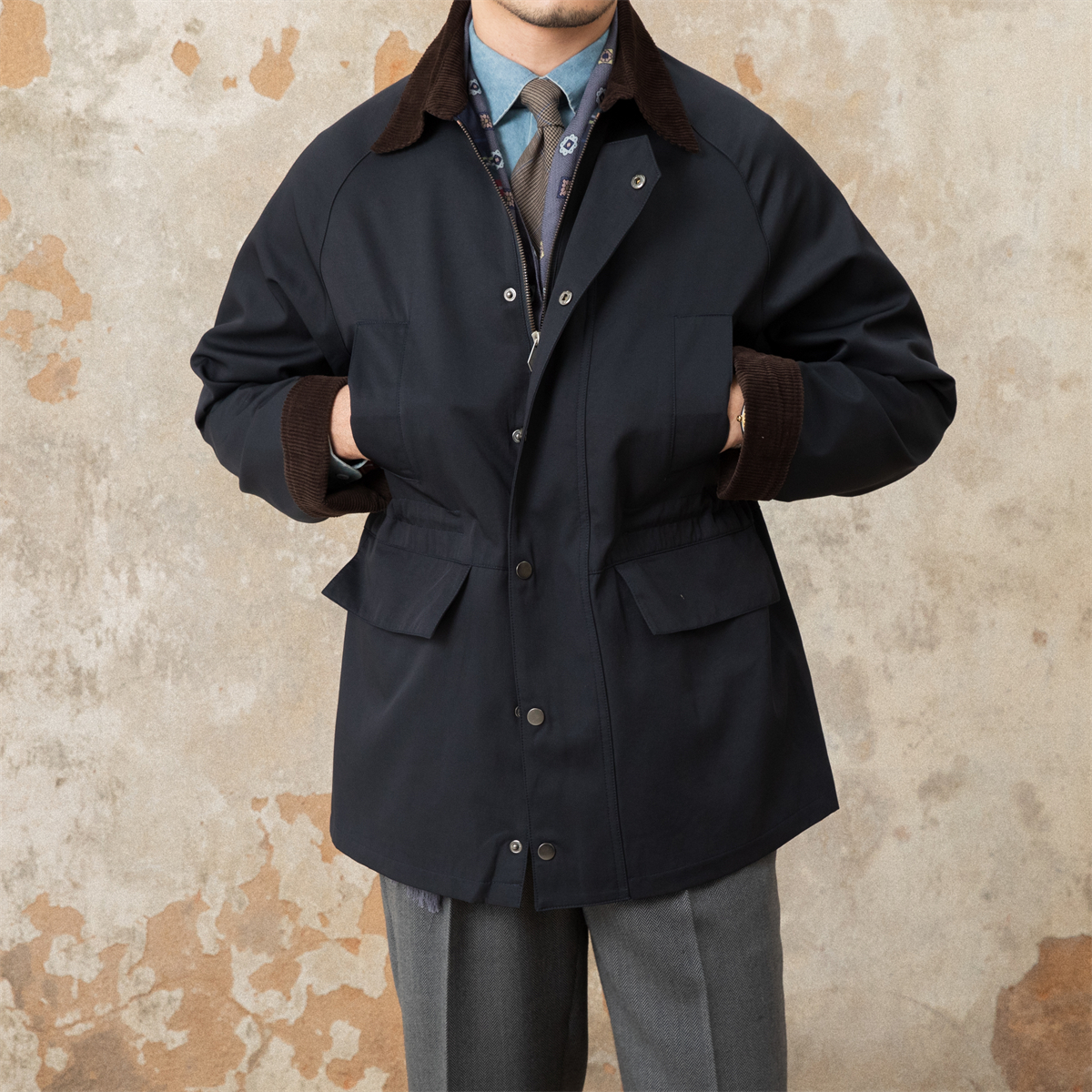 Vintage Waterproof Jacket Corduroy For Men