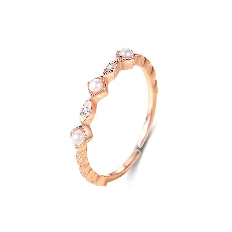 Sterling Silver Zircon Women's Ring Affordable Luxury Fashion