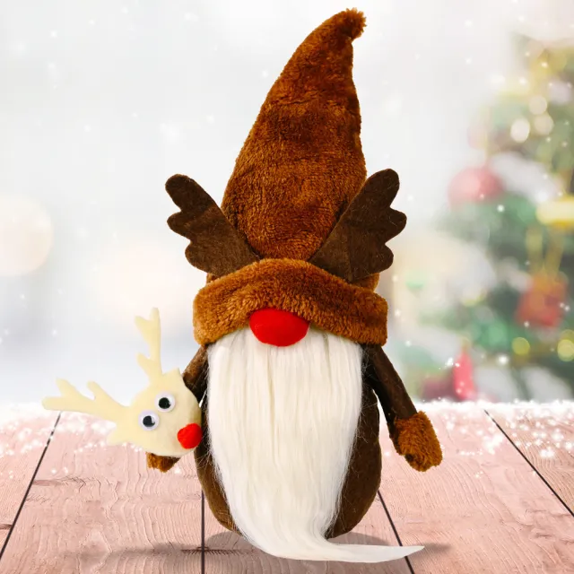 Christmas Snowman Elk Elderly Faceless Baby Doll Ornaments Elk Style - Shop at LoveMi