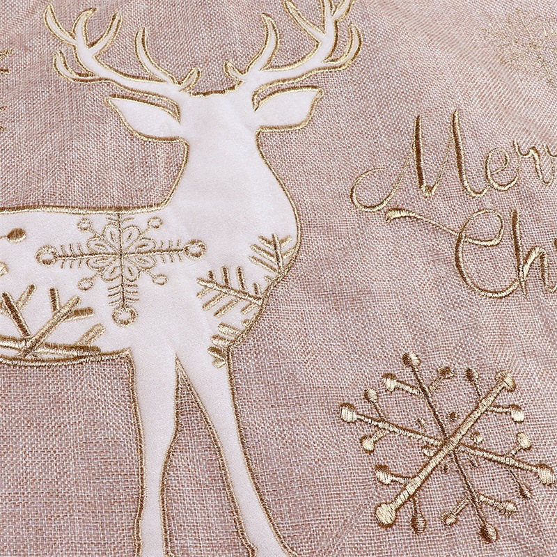 Christmas tree decoration tree skirt (golden wht)