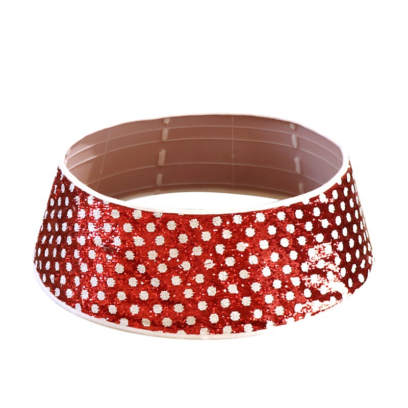 Red And White Polka Dot Sequin